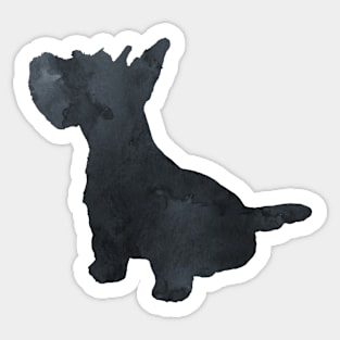 Scottish Terrier aka Scottie Dog Art Sticker